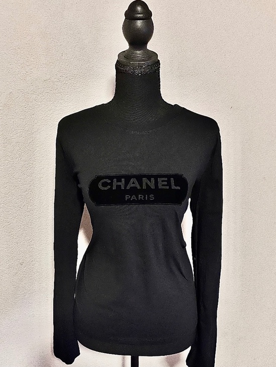 CHANEL Tops - Authentic Chanel Logo Tee